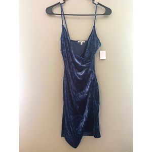 Blue Velvet Cocktail Dress